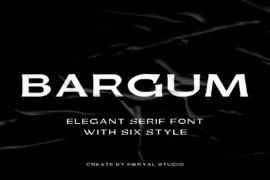 Bargum Font Family