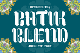 Batik Blend Font Family