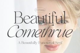 Beautiful Comethrue Font Family