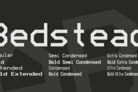 Bedstead Font Family