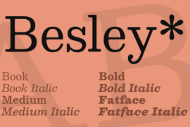 Besley* Font Family