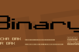 Binary Font Family