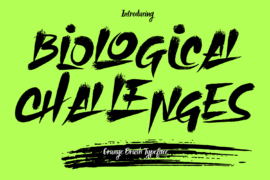 Biological Challenges Demo Font
