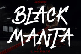 Black Manta Brush – Personal Us Font