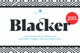 Blacker Font Family