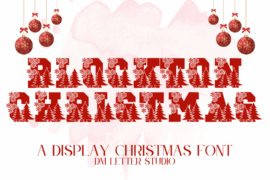 Blockton Christmas Font