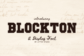 Blockton Font