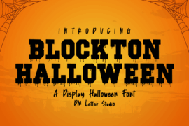 Blockton Halloween Font