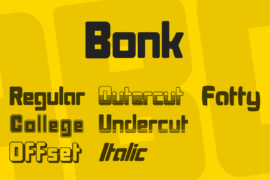 Bonk Font Family