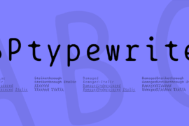BPtypewrite Font Family