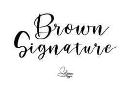 BrownSignature Font