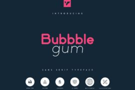 Bubbble Gum Font Family
