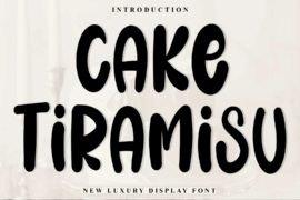 Cake Tiramisu Font