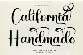 California Handmade Font