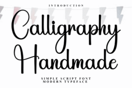 Calligraphy Handmade Font