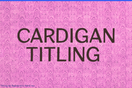 Cardigan Titling Font Family