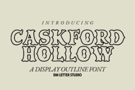Caskford Hollow Font