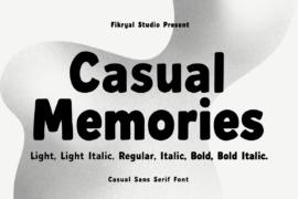 Casual Memories Font Family