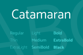 Catamaran Font Family