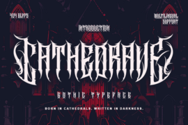 Cathedrave – Personal use Font
