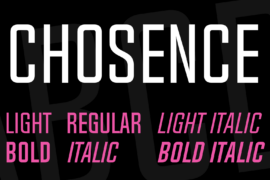 Chosence Font Family