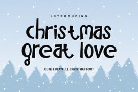 Christmas Great Love Font