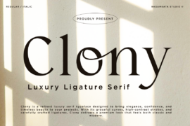 ClonyDEMO Font