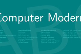 Computer Modern Font Family