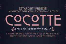 Cocotte Font Family