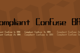 Compliant Confuse BRK Font Family
