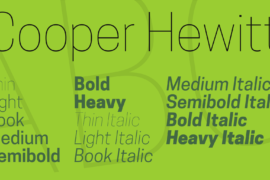 Cooper Hewitt Font Family