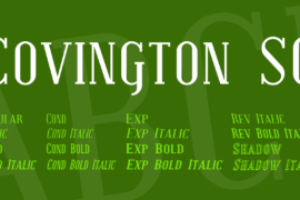 Covington SC Font Family