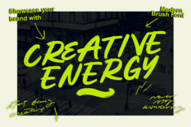 Creative Energy-Personal use Font