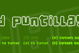 d puntillas Font Family