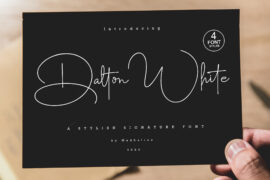 Dalton White Font