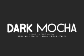 Dark Mocha Demo Font Family