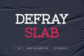 Defray Slab Font Family