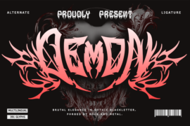 Demon Crown-Personal use Font