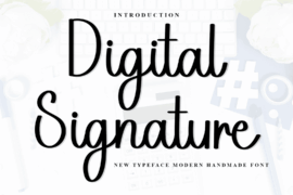 Digital Signature Font