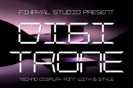 Digitrone Font Family