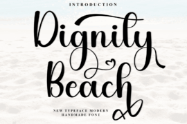 Dignity Beach Font