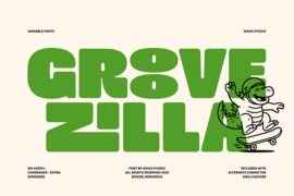 DKS Groovezilla – Personal Use Font Family