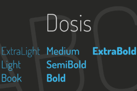 Dosis Font Family