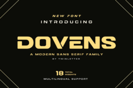 DOVENS Personal Use Font Family