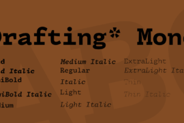 Drafting* Mono Font Family