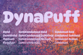 DynaPuff Font Family