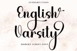 English Varsity Font