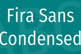 Fira Sans Condensed Font Family