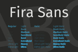 Fira Sans Font Family