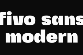 Fivo Sans Modern Font Family